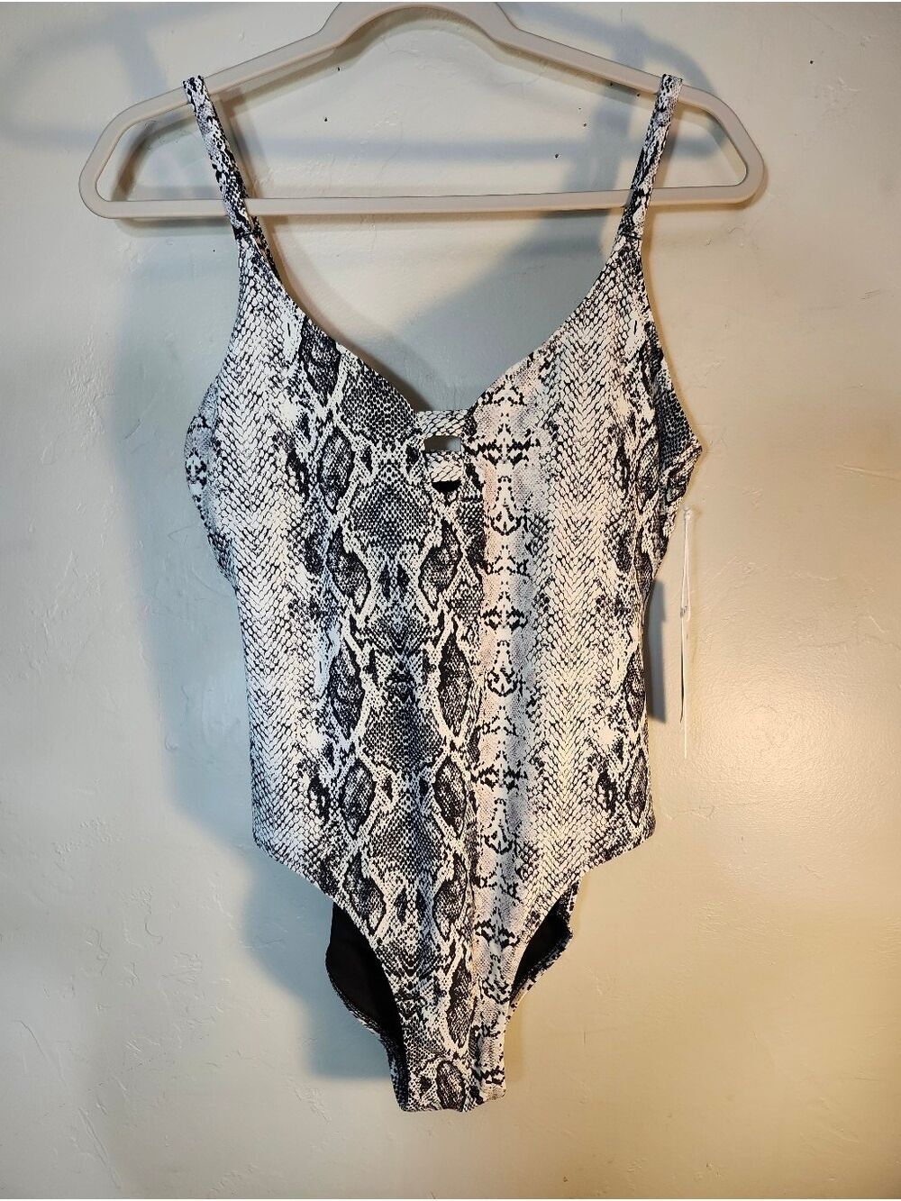 Balance Collection Snake-Print One-Piece Swimsuit - Black & White